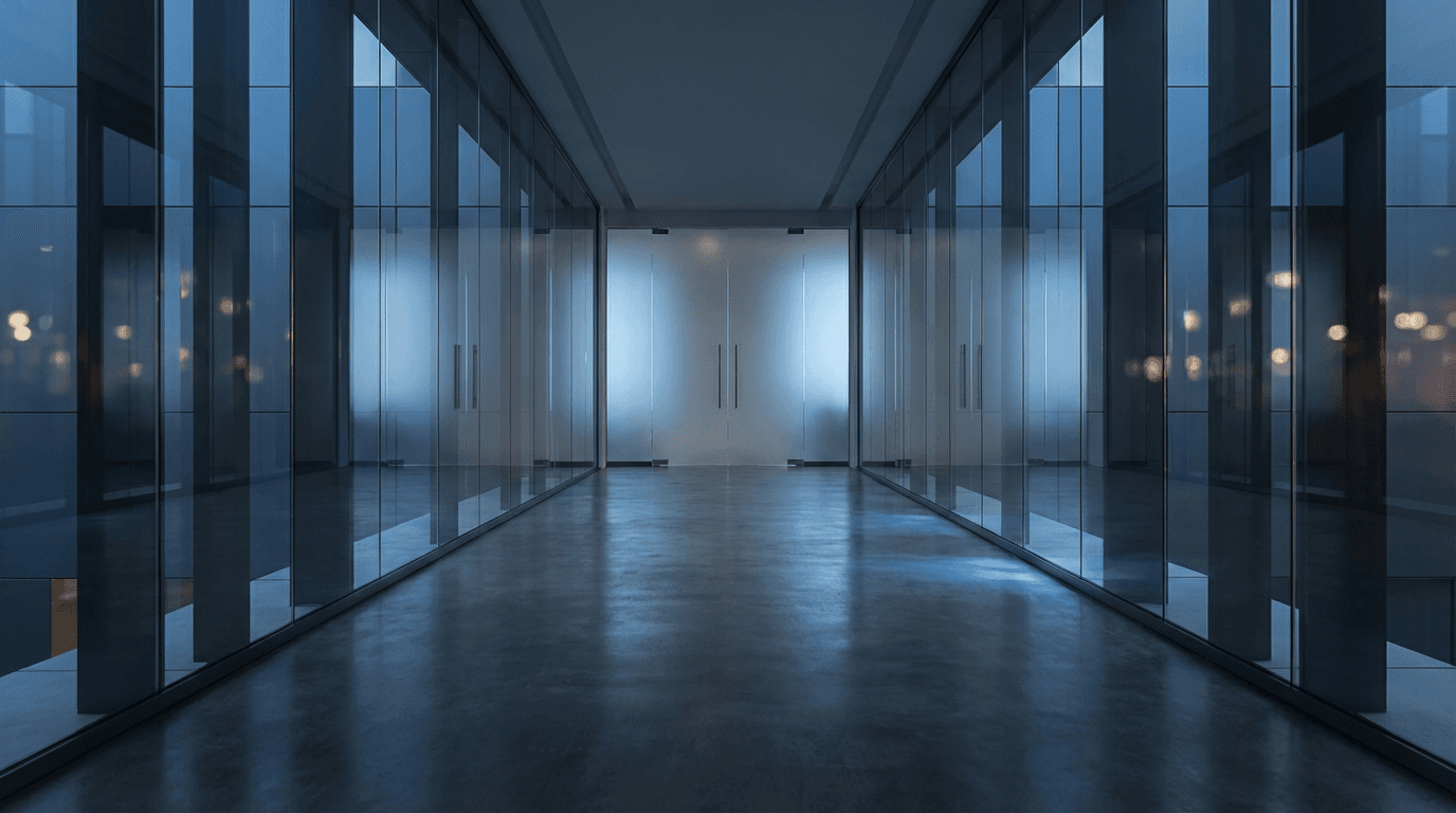 Vitrage intelligent en mode opaque pour espaces de bureau avec contrôle d'intimité